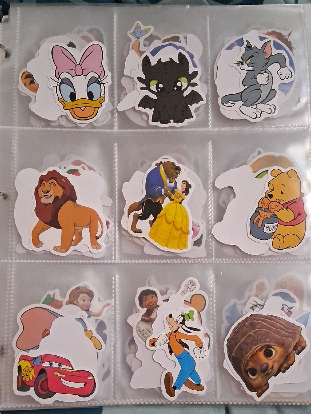 Random Disney Sticker 12 Pack - Pooh Mickey Goofy Etc.